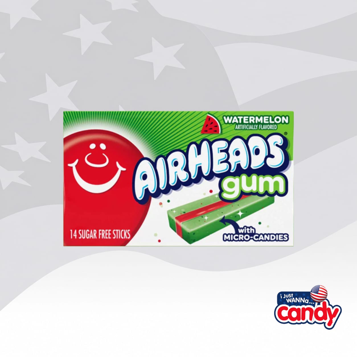 Airheads Gum Watermelon 14 Sticks