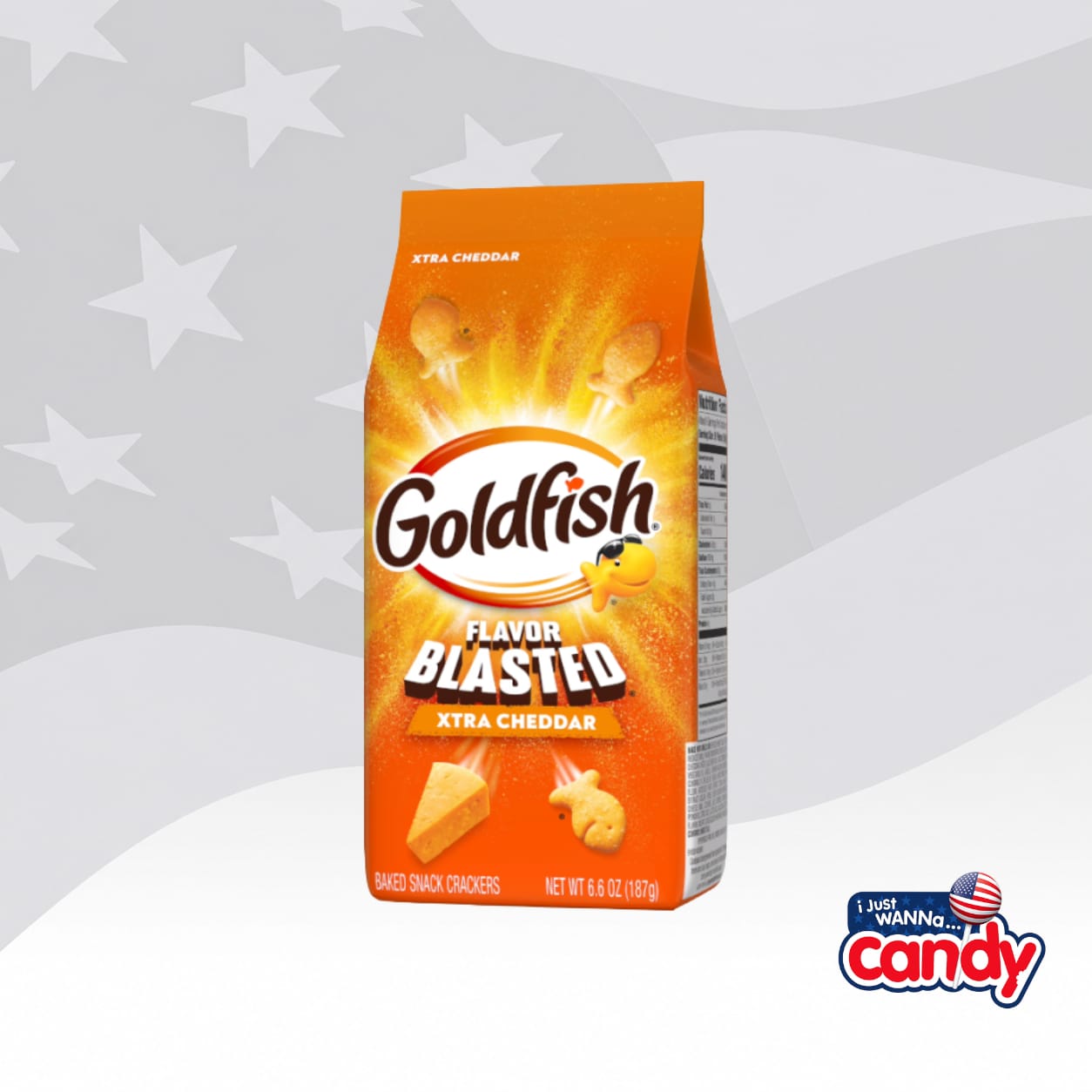 Goldfish Crackers Flavor Blasted Xtra Cheddar 6.6oz (187g)