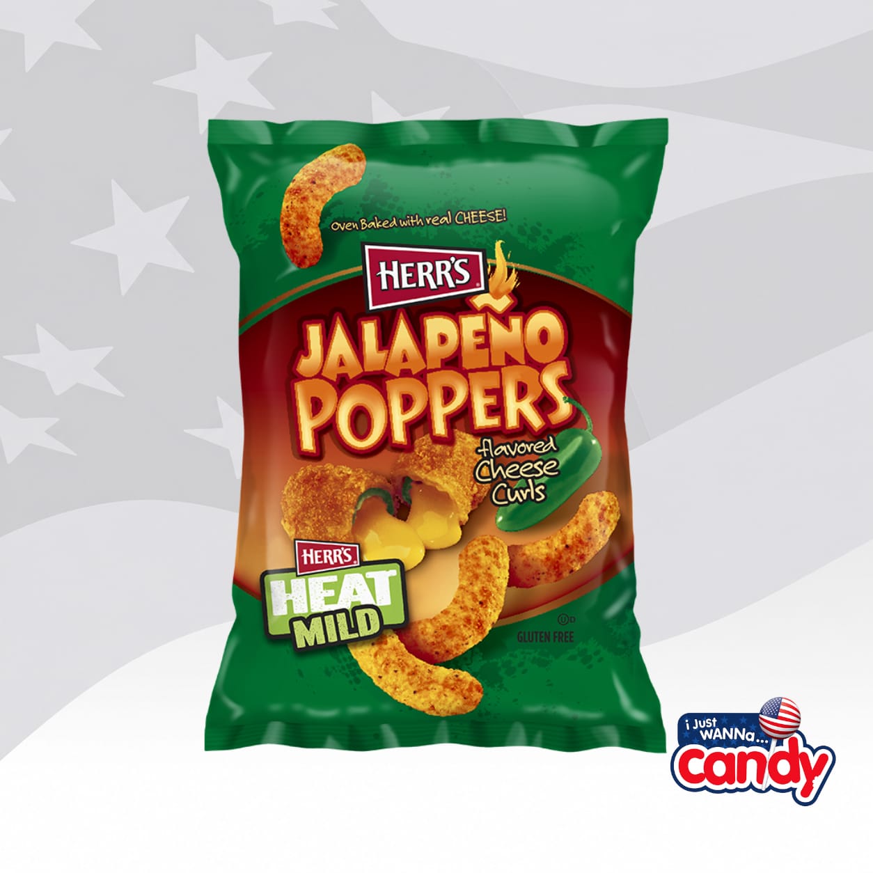 Herrs Jalapeno Cheese Curls 6oz (170g)