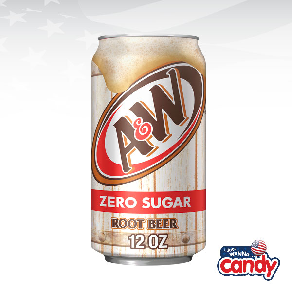 A&W Zero Root Beer 12fl.oz (355ml) IJustWannaCandy