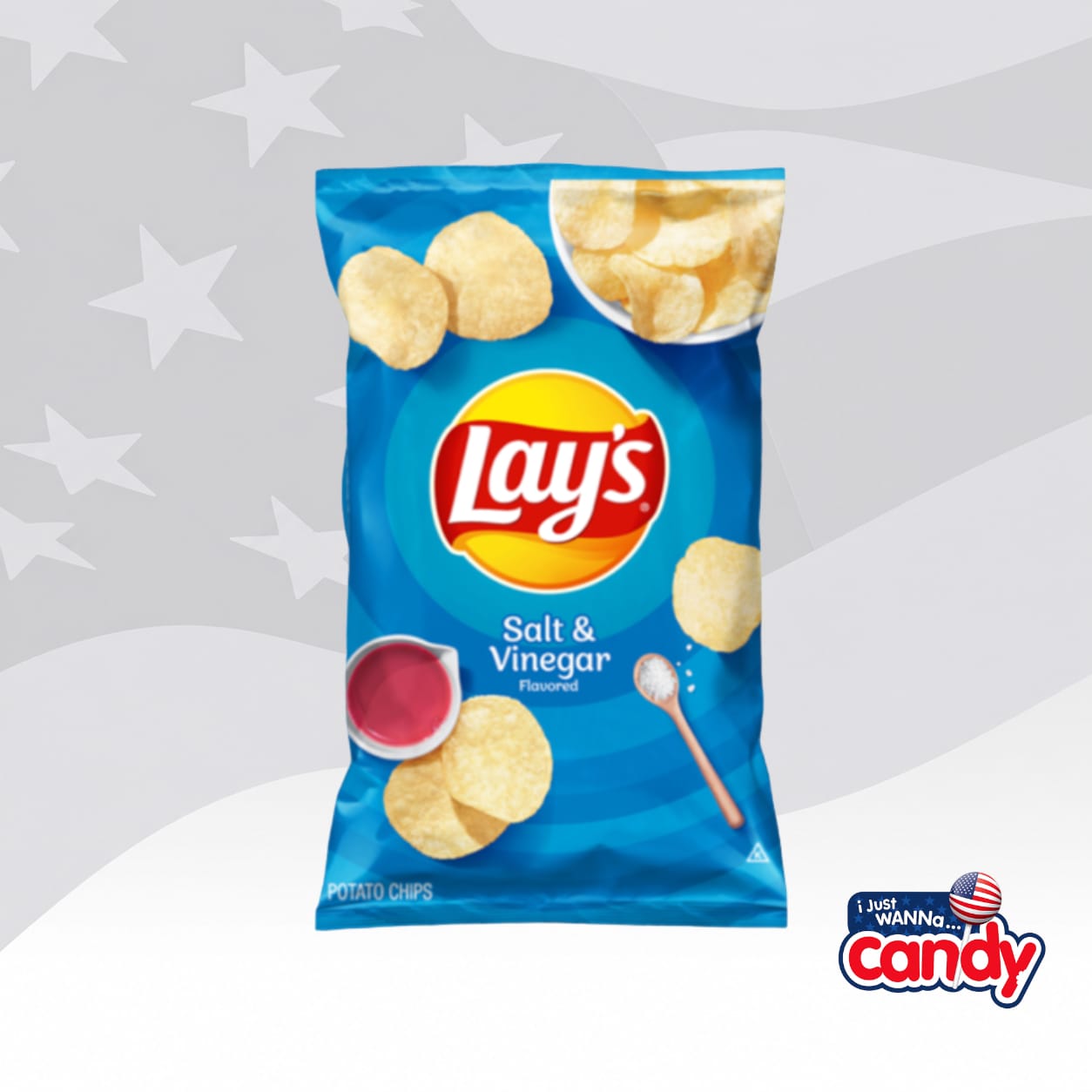 Lays Salt & Vinegar Chips 6.5oz (184.2g)