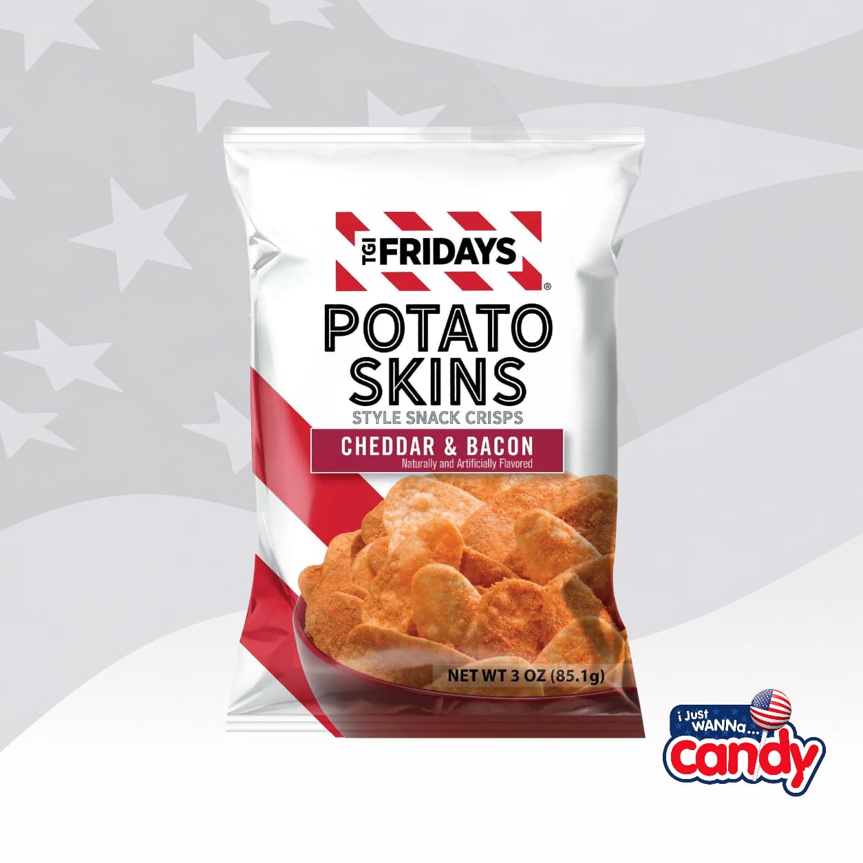 TGI Fridays Cheddar & Bacon Potato Skins 3oz (85.1g)