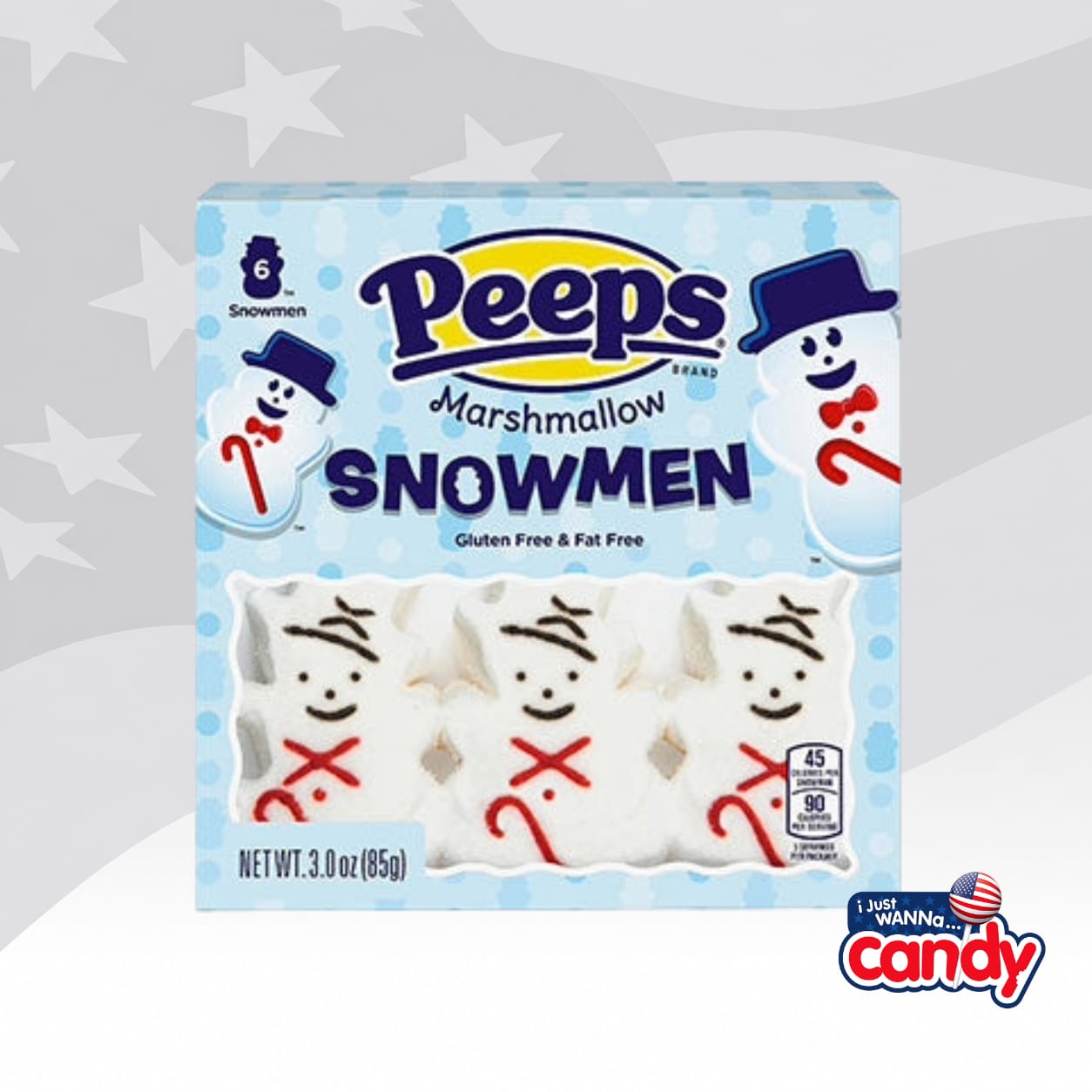 Peeps Snowmen 6 Pack 3oz (85g)
