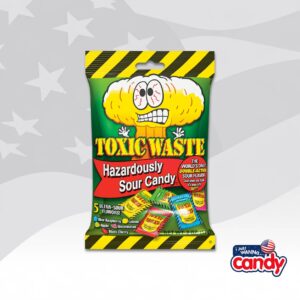 Toxic Waste Hazardously Sour Candy Peg Bag 2oz (57g)