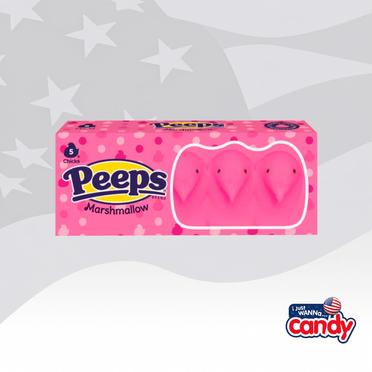 Peeps Pink Chicks 5 Pack 1.5oz (42g)