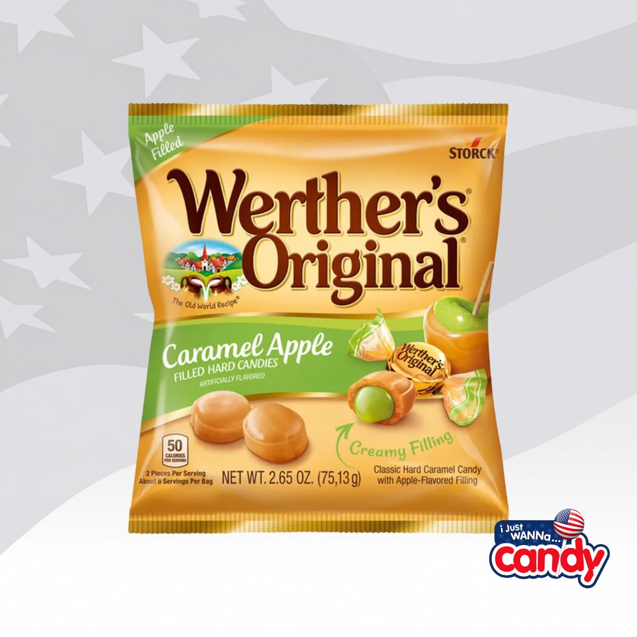 Werthers Originals Caramel Apple Hard Candy 2.65oz (77.9g)