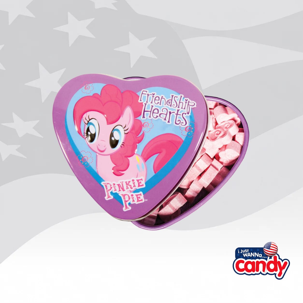 Boston America My Little Pony Friendship Hearts Candy Tin 1.2oz (34g)