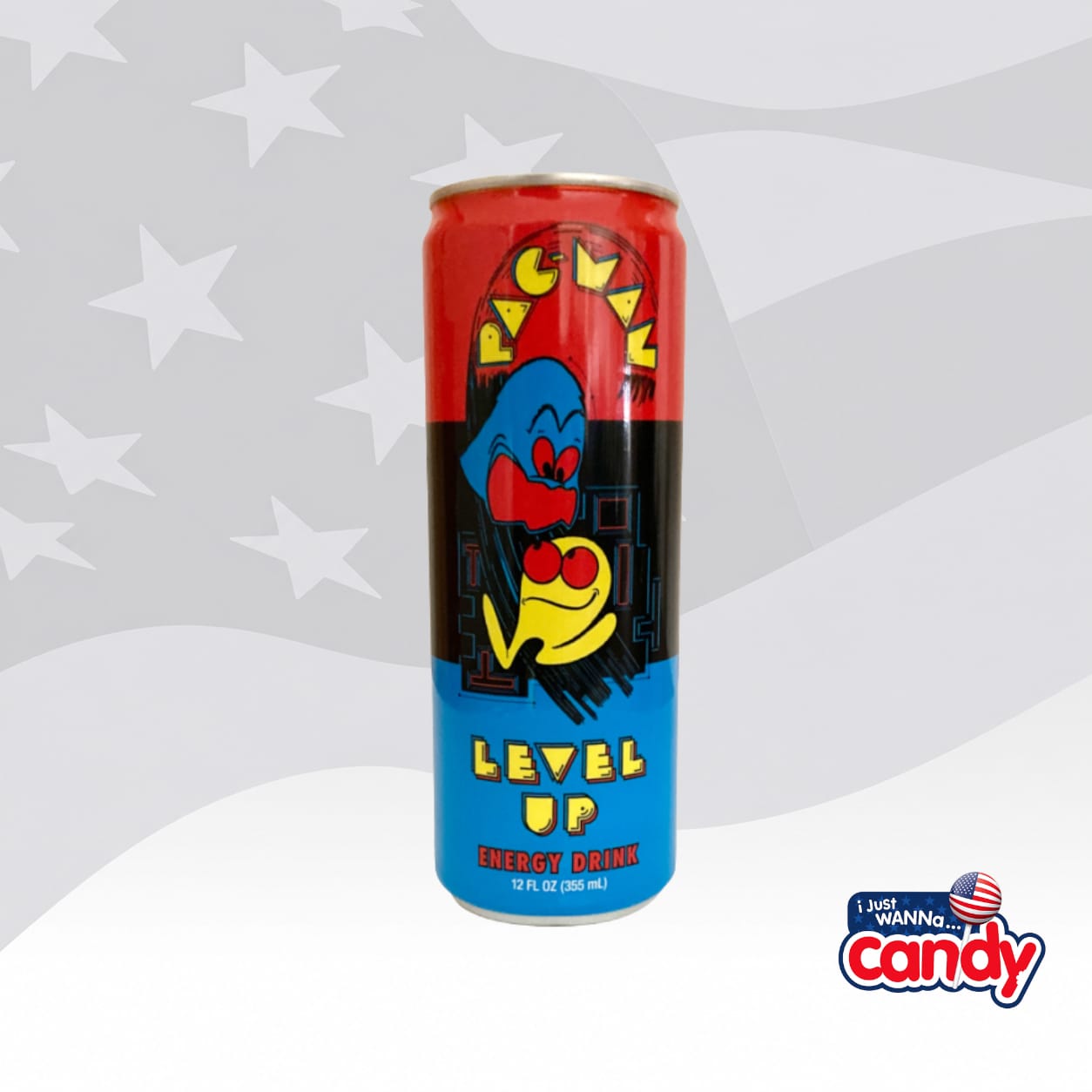 Boston America Pac-Man Level Up Energy Drink 12fl.oz (355ml)