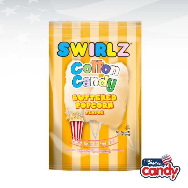 Swirlz Buttered Pop Corn Cotton Candy