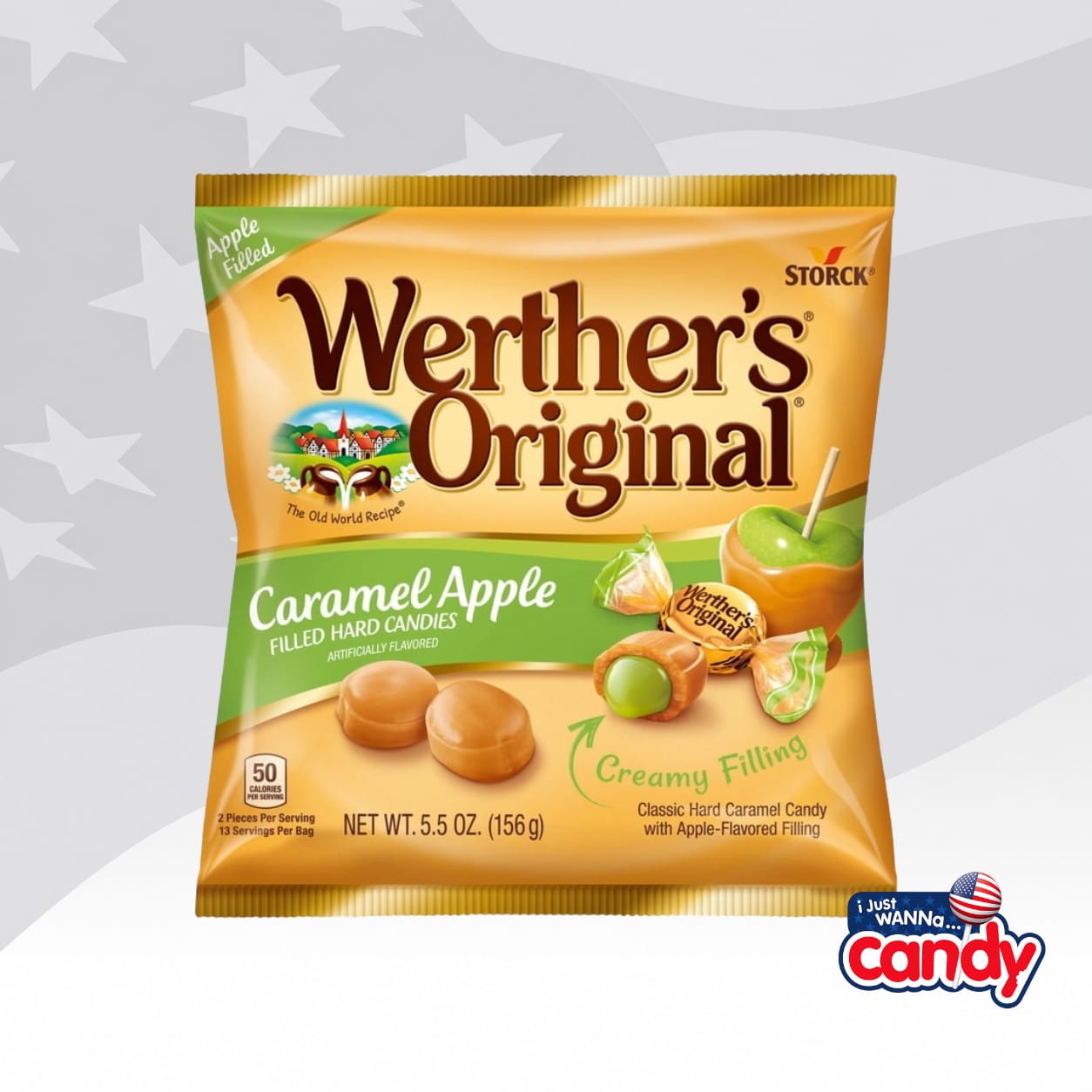 Werthers Caramel Apple Hard Candy 5.5oz (156g)