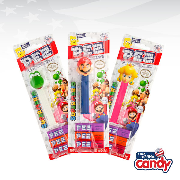 PEZ Nintendo Super Mario Candy & Dispenser Blister Pack