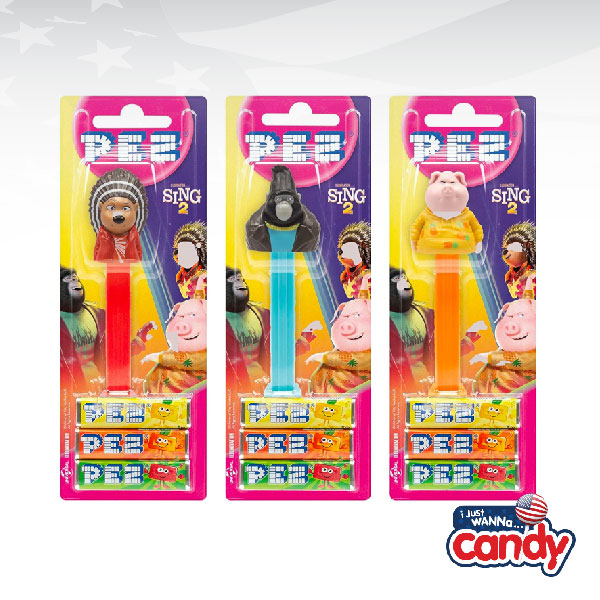 PEZ Sing 2 Candy & Dispenser Blister Pack