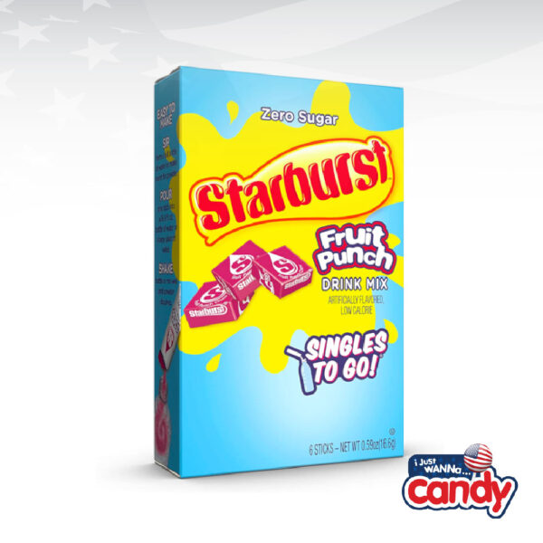 Starburst Zero Sugar Fruit Punch Singles To Go