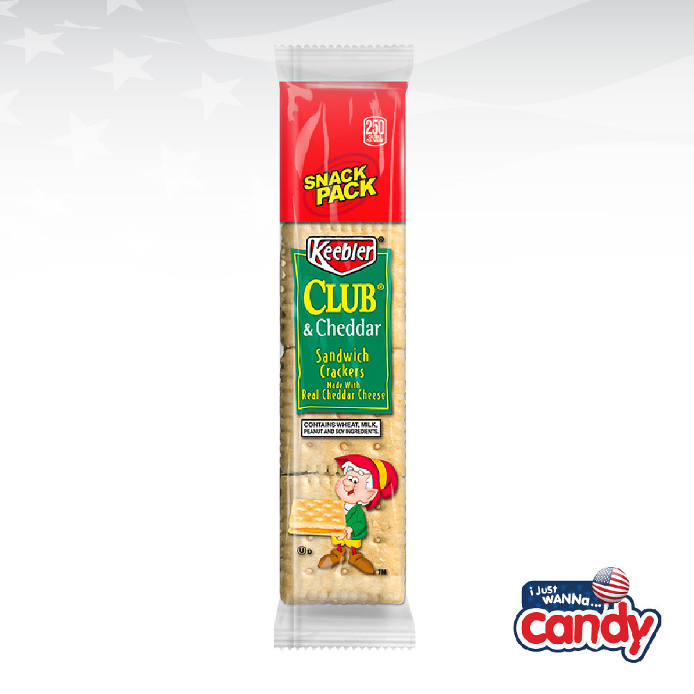 Keebler Club & Cheddar Sandwich Crackers 1.8oz (51g) IJustWannaCandy