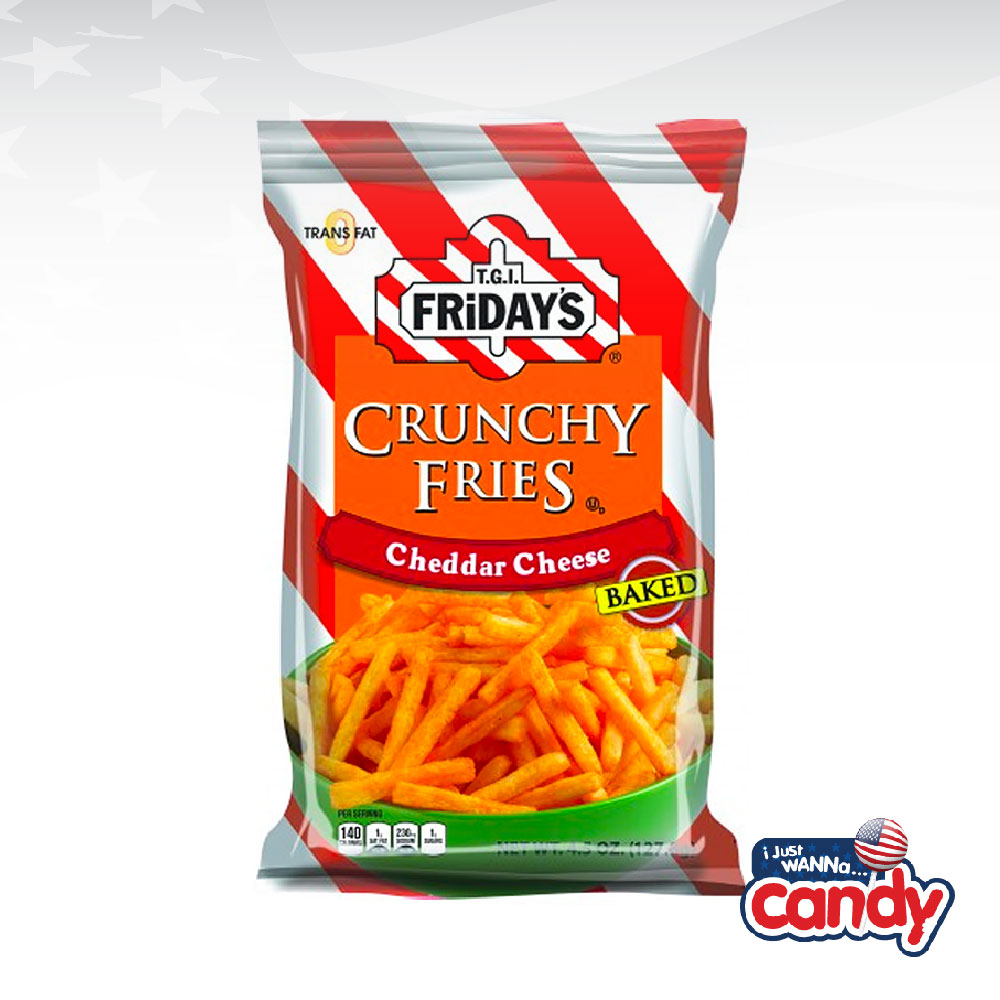 TGI Fridays Cheddar Cheese Crunchy Fries 4.5oz (127.8g) IJustWannaCandy