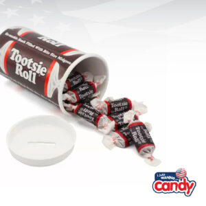 Tootsie Roll Bank Filled with Midgees