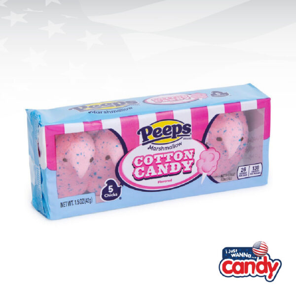 Peeps Cotton Candy Marshmallow Chicks 5 Pack