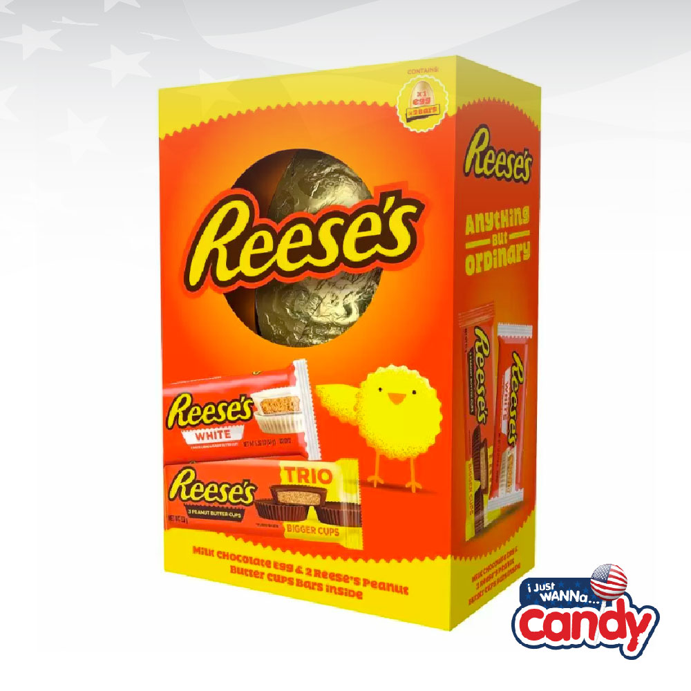 Reeses Peanut Butter Egg (Hollow) Inc 2 Packs of Peanut Butter Cups