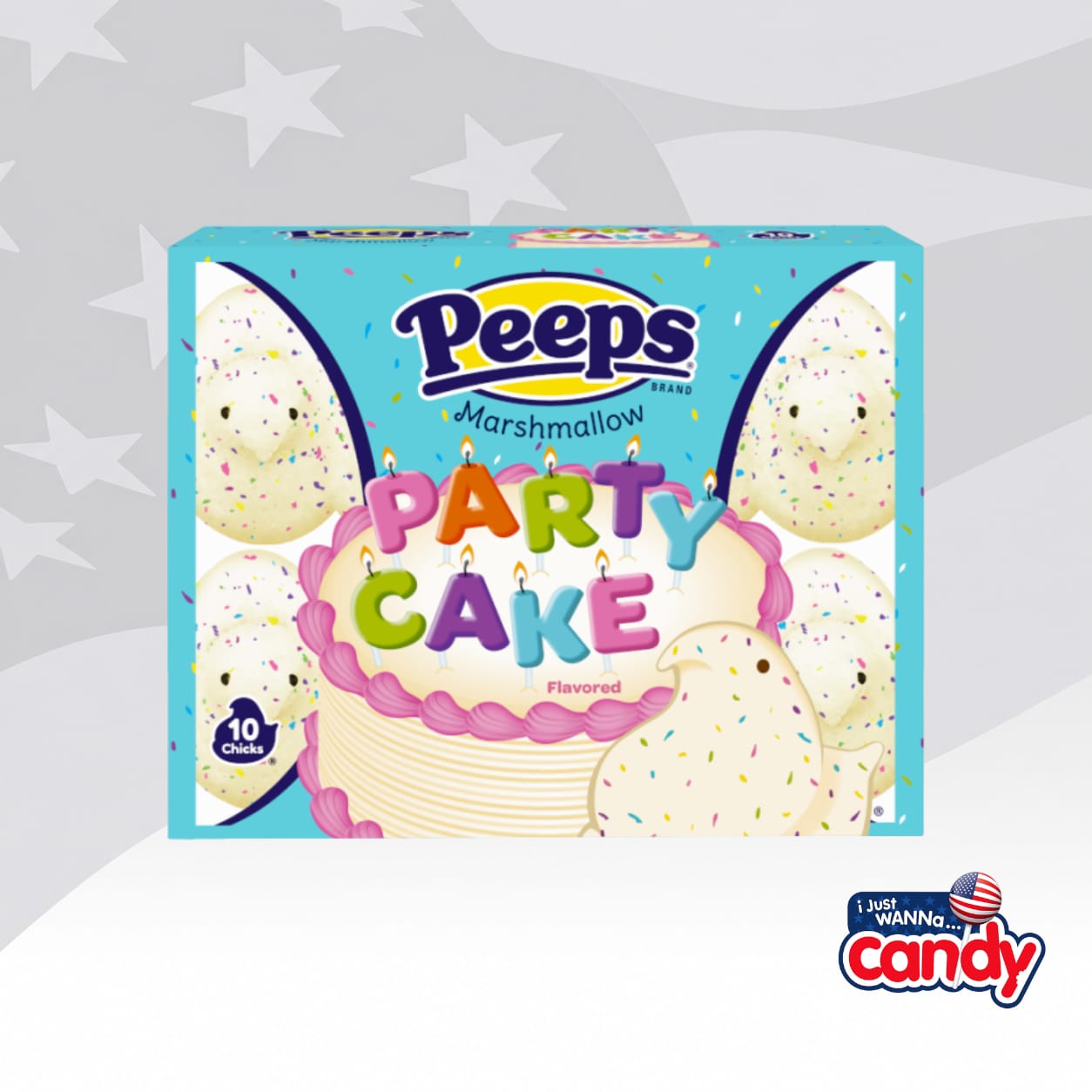 Peeps Party Cake Chicks 10 Pack 3oz (85g)