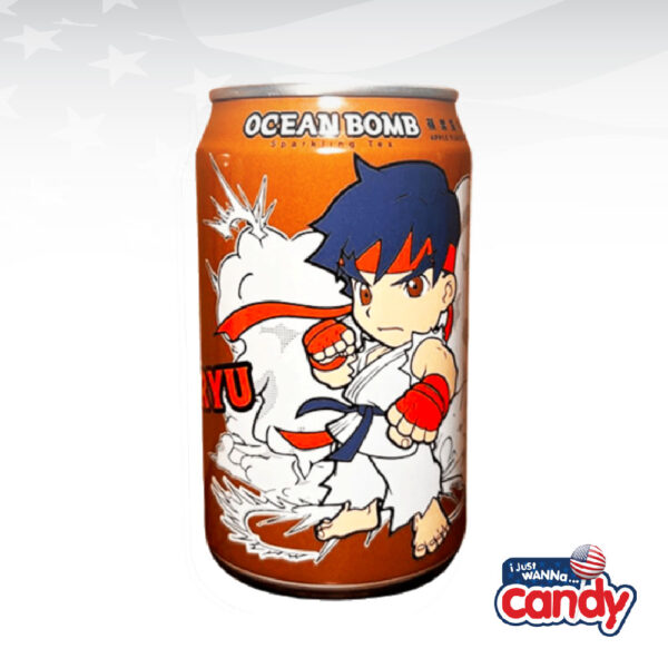 Ocean Bomb X Street Fighter Apple Sparkling Tea