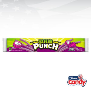 Sour Punch Grape Candy Straws