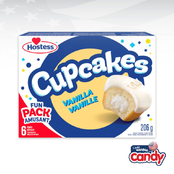 Hostess Vanilla Cupcakes 6 Pack