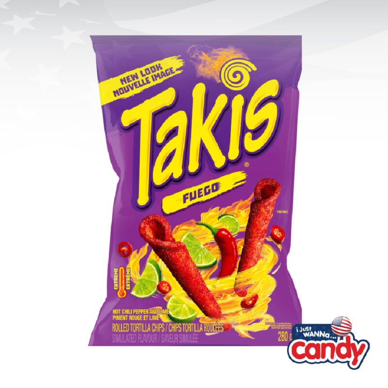 Takis Fuego Rolled Tortilla Corn Chips (Canada) 280g IJustWannaCandy