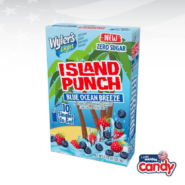 Wylers Light Singles To Go Island Punch Blue Ocean Breeze