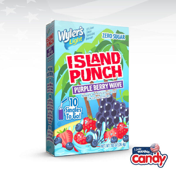 Wylers Light Singles To Go Island Punch Purple Berry Wave