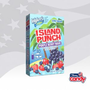 Wylers Light Singles To Go Island Punch Purple Berry Wave 0.91oz (25.8g)
