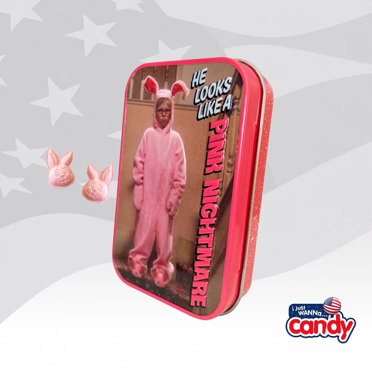 Boston America A Christmas Story Pink Nightmare Mints Tin 1.5oz (42g)