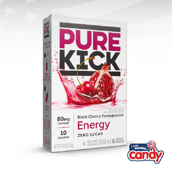 Pure Kick Energy Drink Mix Black Cherry Pomegranate
