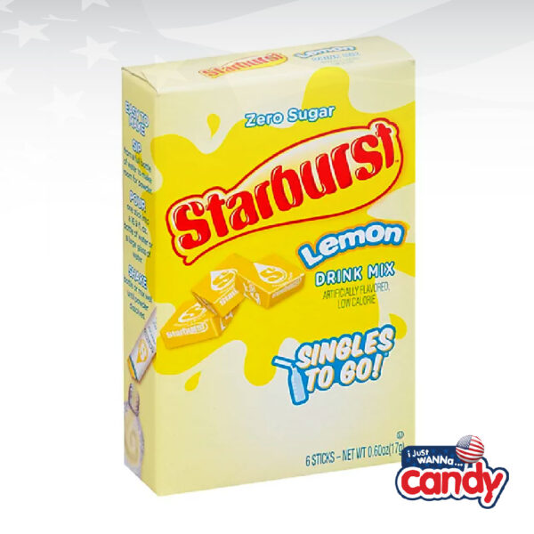 Starburst Zero Sugar Lemon Singles To Go
