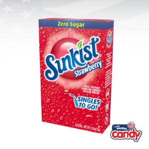Sunkist Strawberry Soda Zero Sugar Singles to Go
