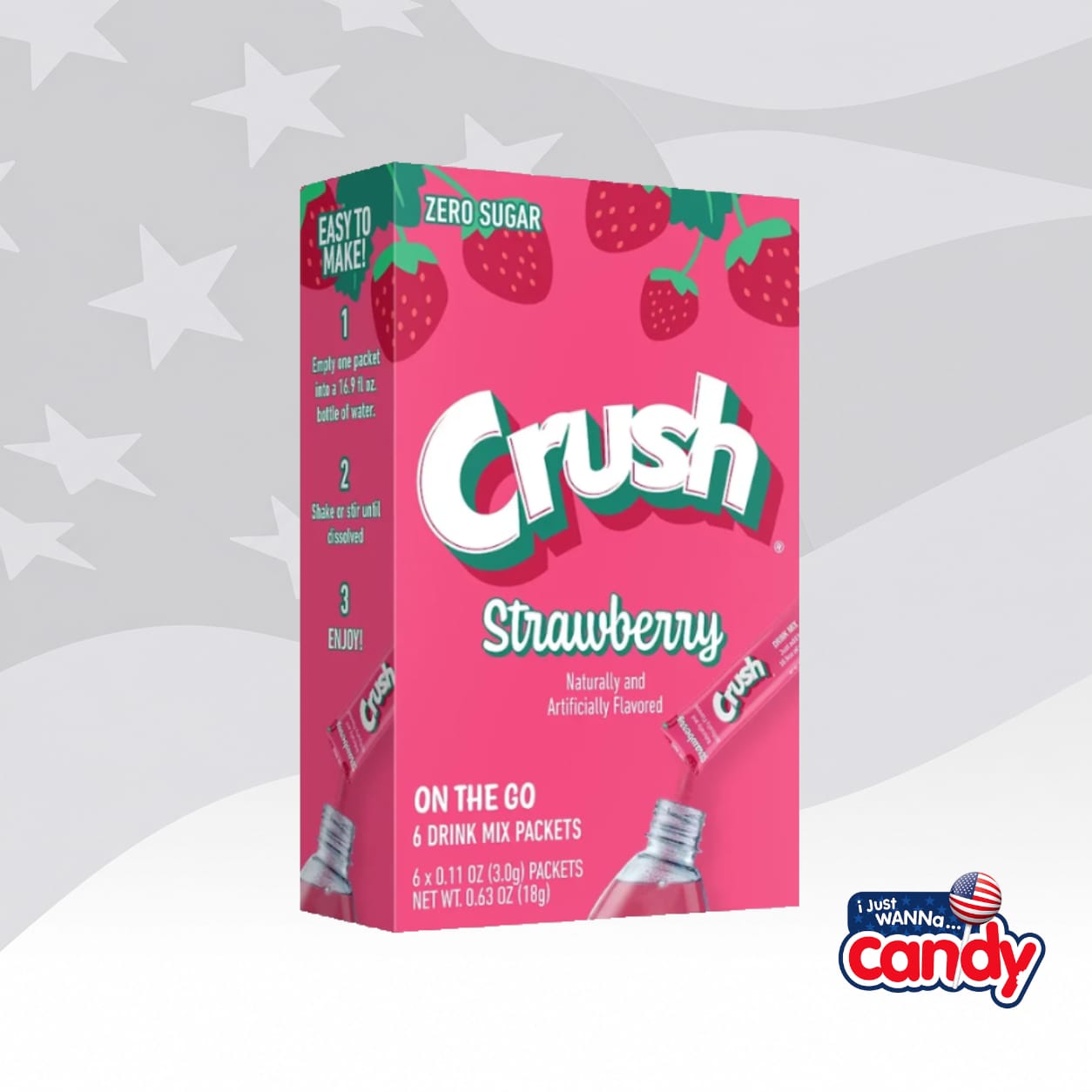 Crush Strawberry Singles To Go 0.5oz (14.1g)