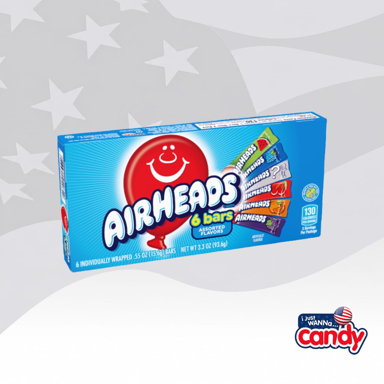 Airheads 6 Bar Selection Box 3.3oz (93.6g)