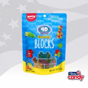 4D Gummy Blocks by Amos 7oz (198g)