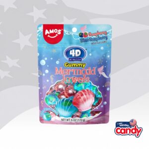 4D Gummy Mermaid Jewels by Amos 6oz (170g)