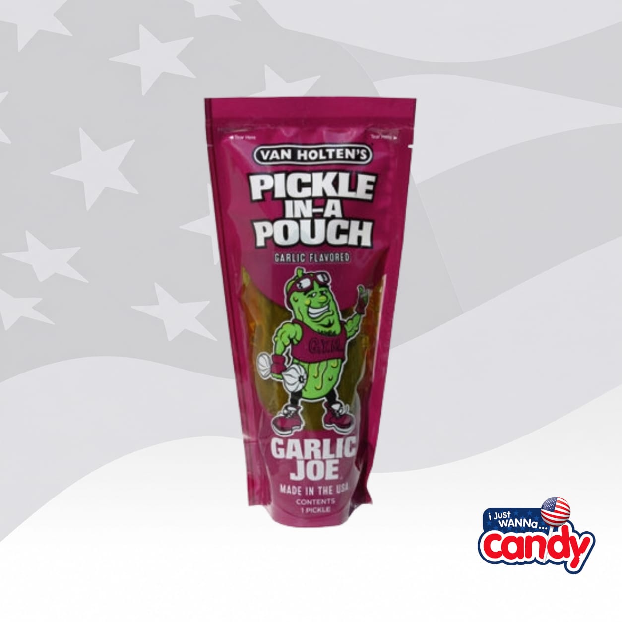 Van Holtens Garlic Joe Pickle in a Pouch