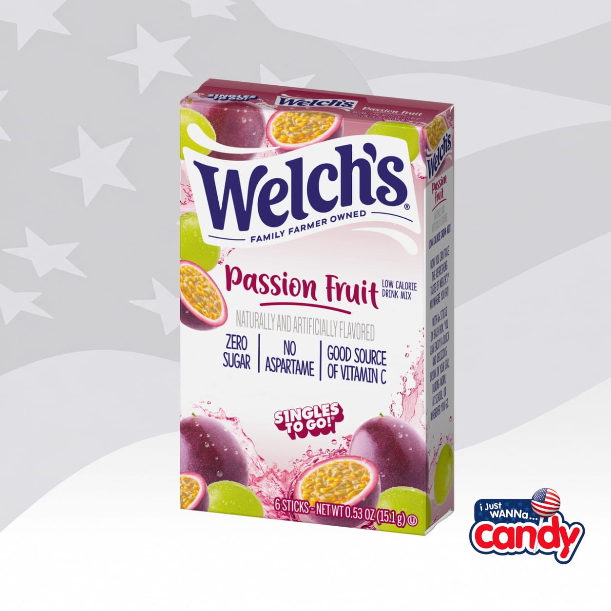 Welchs Passion Fruit Singles To Go 0.53oz (15.1g)