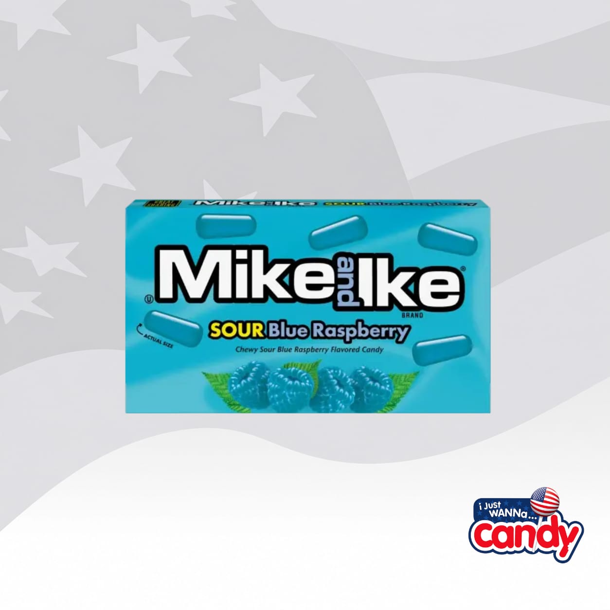 Mike & Ike Mini Sour Blue Raspberry .78oz (22g)
