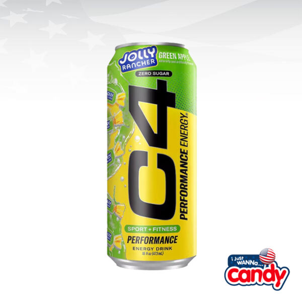 C4 Jolly Rancher Energy Drink Green Apple 16fl.oz (473ml)
