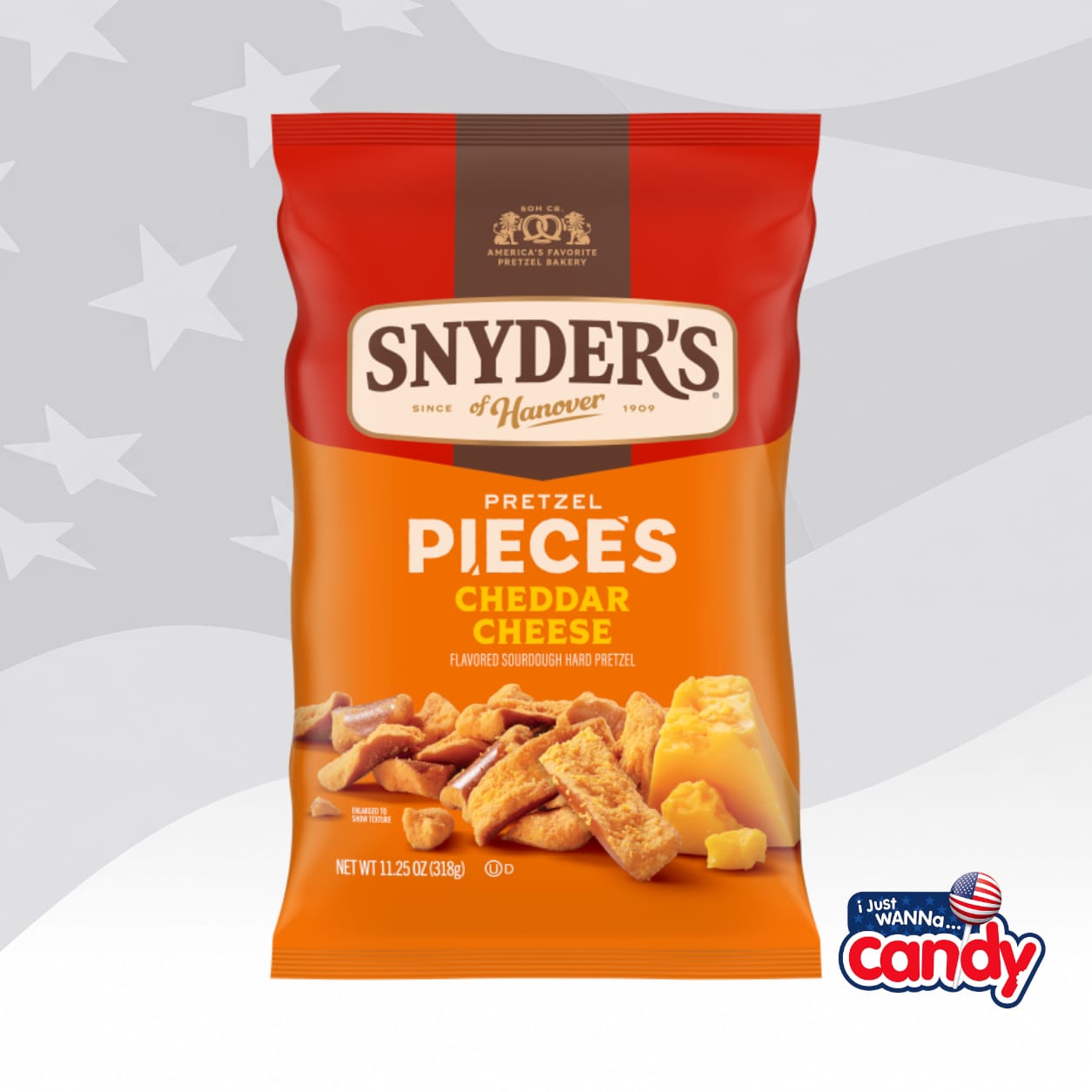 Snyders Pretzel Pieces Cheddar Cheese 3.88oz (110g)