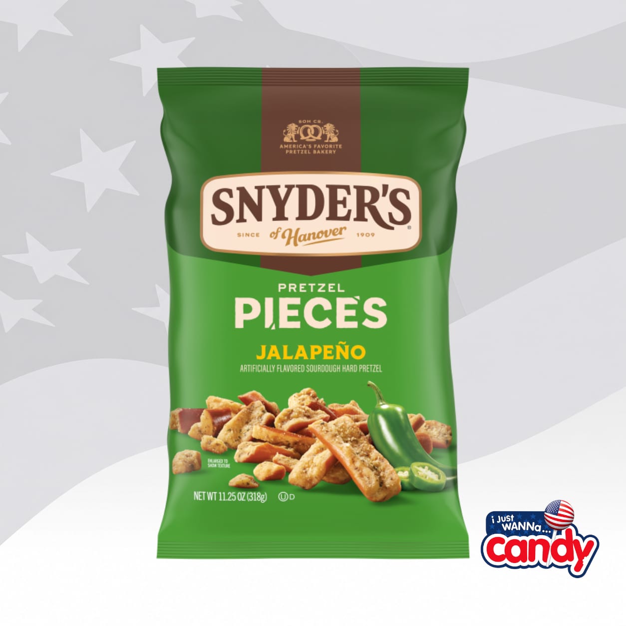 Snyders Pretzel Pieces Jalapeno 3.88oz (110g)
