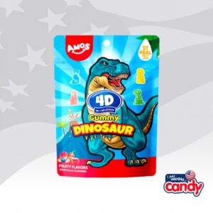 4D Gummy Dinosaur by Amos 7oz (198g)