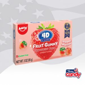 4D Gummy Strawberry Burst Theatre Box 3oz (85g)