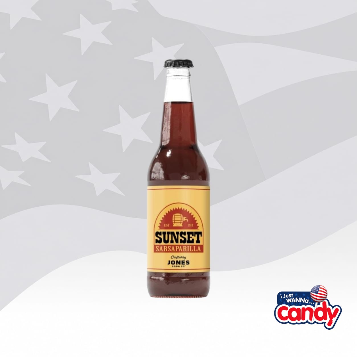 Jones Soda X Fallout Sunset Sarsaparilla 12fl.oz (355ml)
