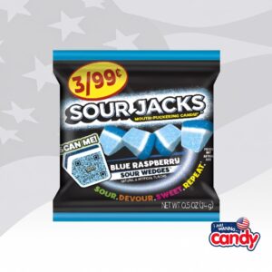 Sour Jacks Blue Raspberry Sour Wedges 0.5oz (14g)
