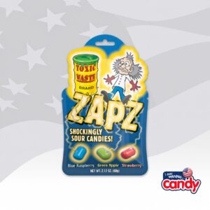 Toxic Waste Zapz Shockingly Sour Candy 2.12oz (60g)