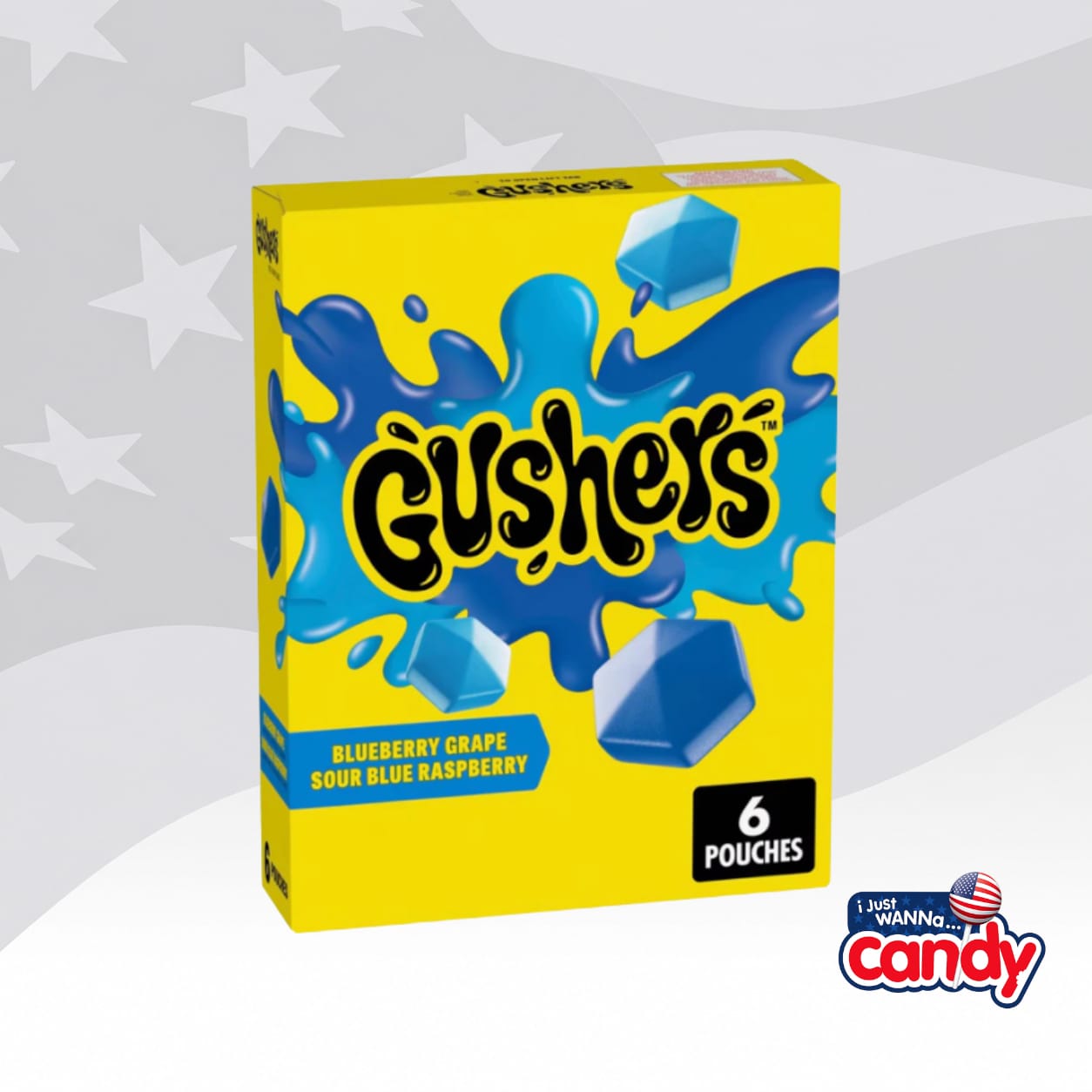 Gushers Blueberry Grape & Sour Blue Raspberry 4.8oz (136g)